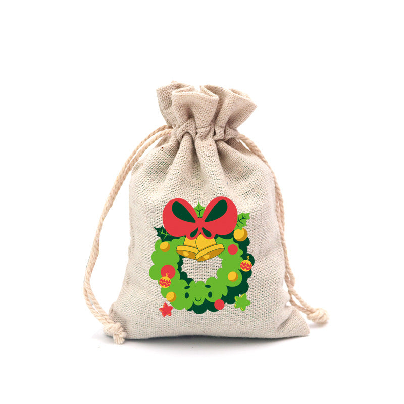 🎄⛄ Weihnachtliche Jute-Geschenkbeutel mit Kordelzug--Lose Süßigkeiten und Geschenke in Sekunden ordentlich verpackt 🎁🎄