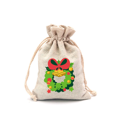 🎄⛄ Weihnachtliche Jute-Geschenkbeutel mit Kordelzug--Lose Süßigkeiten und Geschenke in Sekunden ordentlich verpackt 🎁🎄