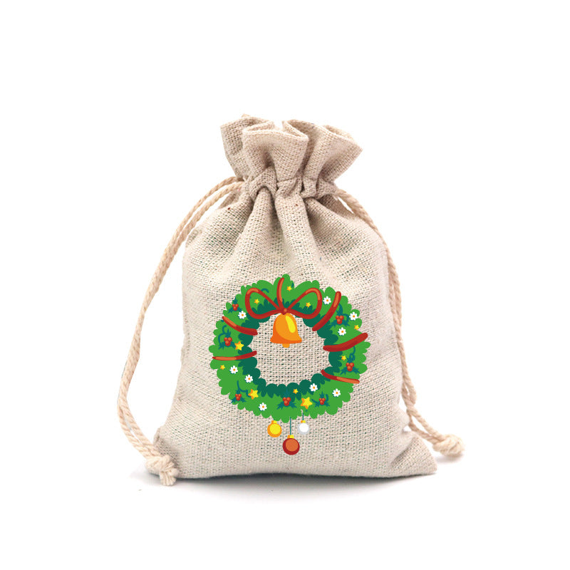 🎄⛄ Weihnachtliche Jute-Geschenkbeutel mit Kordelzug--Lose Süßigkeiten und Geschenke in Sekunden ordentlich verpackt 🎁🎄