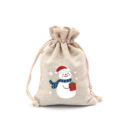 🎄⛄ Weihnachtliche Jute-Geschenkbeutel mit Kordelzug--Lose Süßigkeiten und Geschenke in Sekunden ordentlich verpackt 🎁🎄