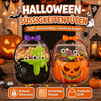 🎃 Einzigartiges Halloween-Design | Süßigkeitentüten aus Kunststoff, perfekt für Süßigkeiten, Geschenke und kreative Verpackungen. 👻