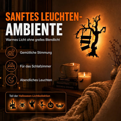 🎃Halloween-Wandaufkleber, die im Dunkeln leuchten✨ Sanftes LED-Licht 🩹 Einfach aufkleben