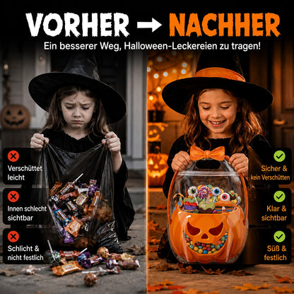 🎃 Einzigartiges Halloween-Design | Süßigkeitentüten aus Kunststoff, perfekt für Süßigkeiten, Geschenke und kreative Verpackungen. 👻