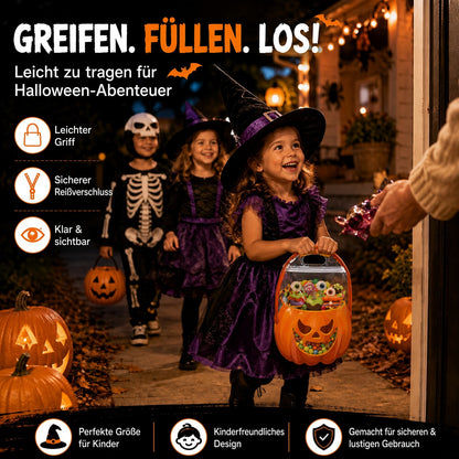 🎃 Einzigartiges Halloween-Design | Süßigkeitentüten aus Kunststoff, perfekt für Süßigkeiten, Geschenke und kreative Verpackungen. 👻