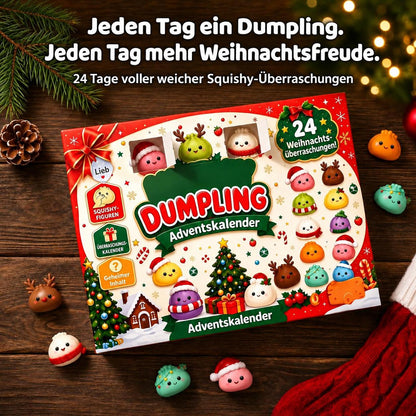 Squishy Dumpling Adventskalender 2026|24 einzigartige Knödel-Squishys, tausende Bestellungen weltweit, limitierte Auflage