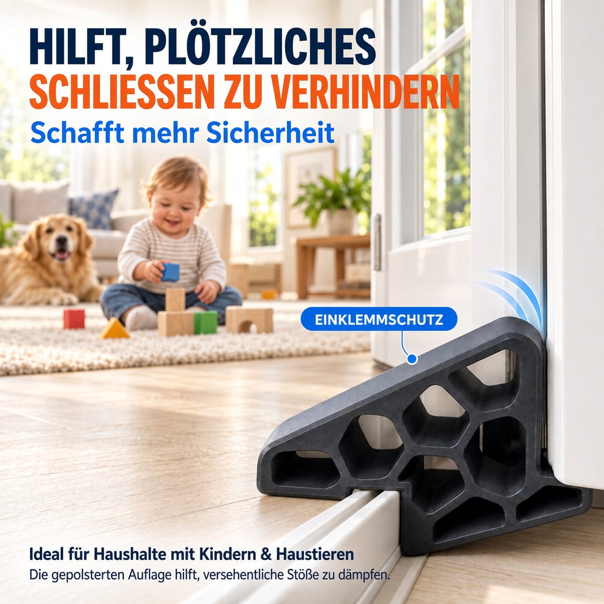 🚪✨ 50 % Rabatt – 1 Kaufen, 1 Gratis! Sicherer Türstopper | Stoßdämpfend & Für Schiebefenster Und Balkontüren 🛡️🔇