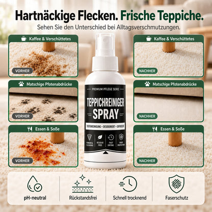 🏆 🏆 1 kaufen, 1 gratis erhalten! 🎁 Tiefenreinigendes Teppichspray – Kraftvolle Formel für Autoinnenräume, Sofas & Teppiche. Mühelose Fleckenentfernung! ✨