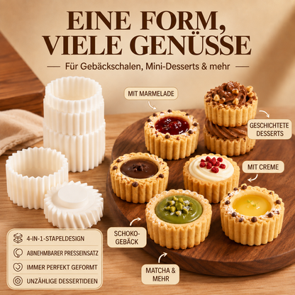 UPSELL🍪✨ Doppelseitige Teigform – Verschiedene Formen auf jeder Seite, perfektes Verschließen für Empanadas, Kekse und Teigtaschen 🍪👌