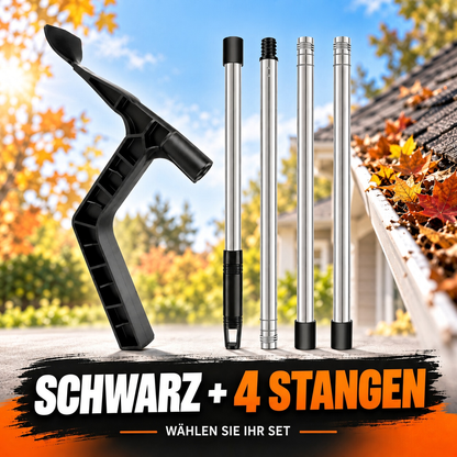 🧹 Verstellbare Dachrinnen-Schaufel – Sicheres Design Ohne Leiter Für Schnelle & Mühelose Entfernung Von Schmutz