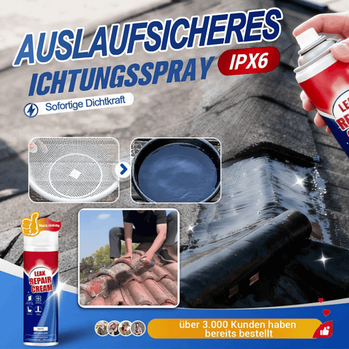 ✨ Sofortiges Leckreparatur-Spray – Versiegelt Risse & Spalten in 5 Minuten, Wasserdicht & Flexibel für Rohre/Dächer