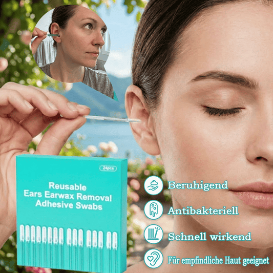 ⏰Letzter Tag Verkauf 50% Rabatt🔥Wiederverwendbare Klebetupfer zur Entfernung von Ohrenschmalz👂