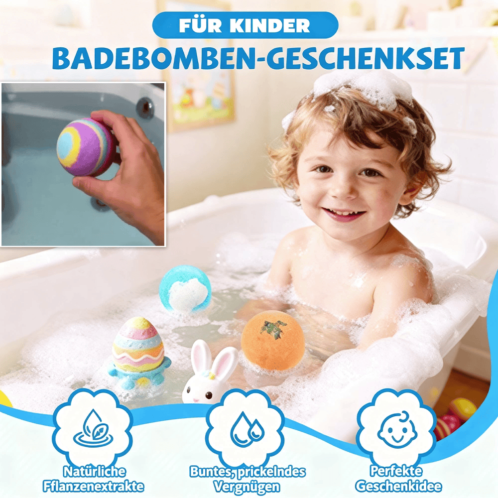 🛁 [12-teiliges Geschenkset mit Badekugeln für Kinder 💙] – 12 Tage lang jeden Tag eine neue Überraschung aus der Unterwasserwelt! 🐳 🎁