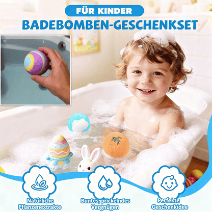 🛁 [12-teiliges Geschenkset mit Badekugeln für Kinder 💙] – 12 Tage lang jeden Tag eine neue Überraschung aus der Unterwasserwelt! 🐳 🎁