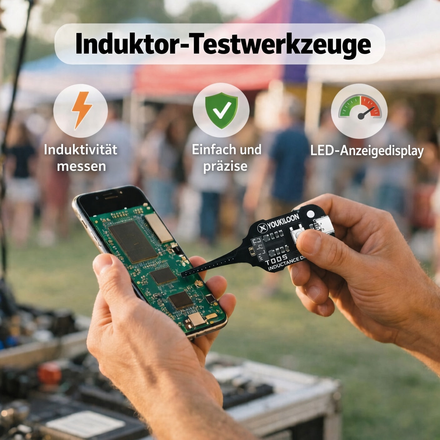 ⚡SCHNELL TESTEN：Messgerät für die elektromagnetische Induktivität im Stromkreis