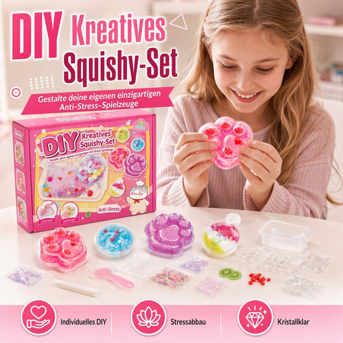 🎁DIY-Bausatz für ein „Fried Ice“-Squishy-Spielzeug mit Katzenkrallen-Motiv für Kinder