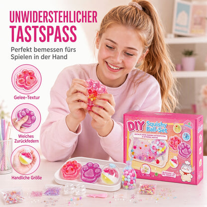 🎁DIY-Bausatz für ein „Fried Ice“-Squishy-Spielzeug mit Katzenkrallen-Motiv für Kinder