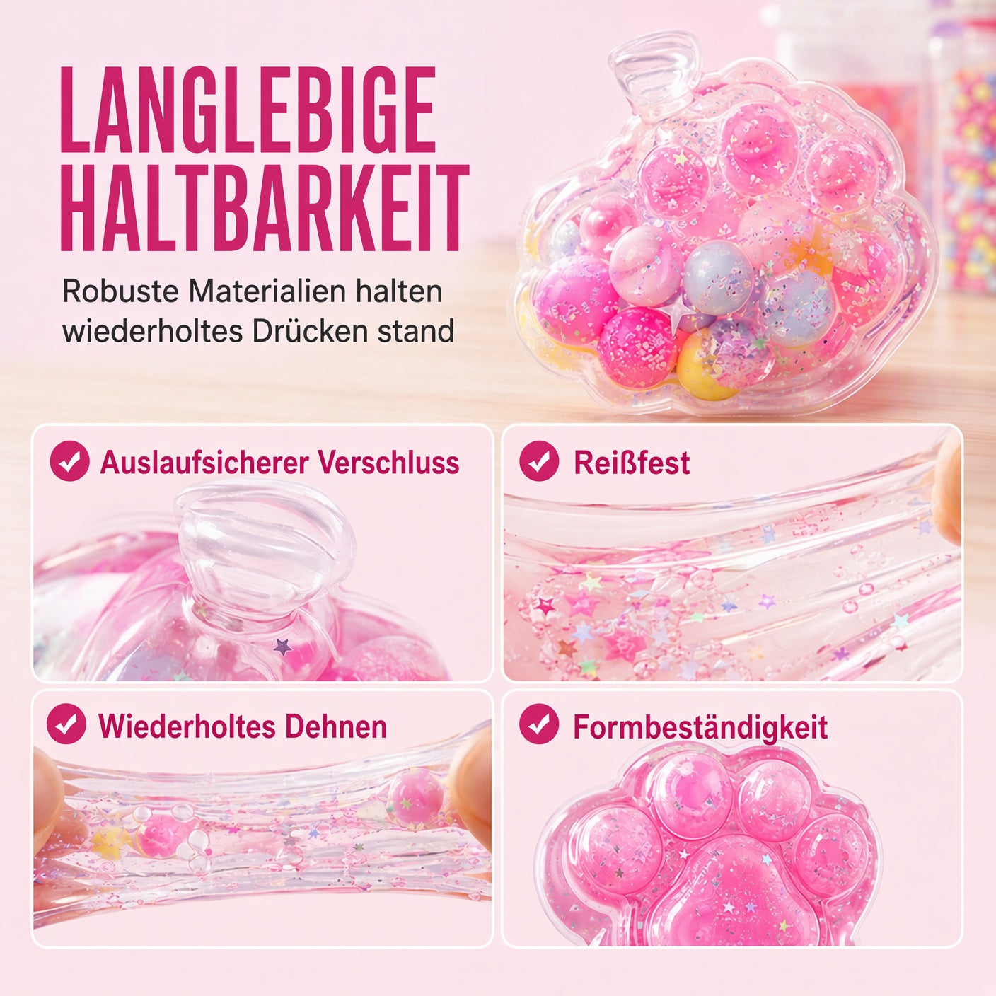 🎁DIY-Bausatz für ein „Fried Ice“-Squishy-Spielzeug mit Katzenkrallen-Motiv für Kinder