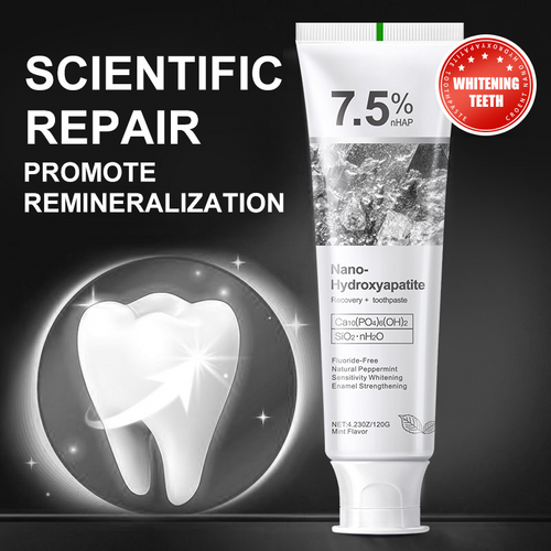 🦷🦷 Regenerierende Zahnpasta mit 7,5 % Nano-Hydroxylapatit ☁️☁️ Tiefenreinigung · Schnelle Aufhellung · Zahnschmelz-Reparatur
