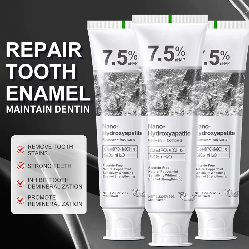 🦷🦷 Regenerierende Zahnpasta mit 7,5 % Nano-Hydroxylapatit ☁️☁️ Tiefenreinigung · Schnelle Aufhellung · Zahnschmelz-Reparatur