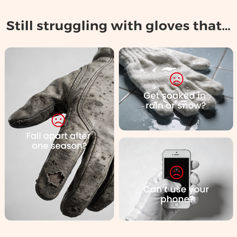 Unisex-Windschutz-Handschuhe mit Heizfunktion und Touchscreen-Funktion