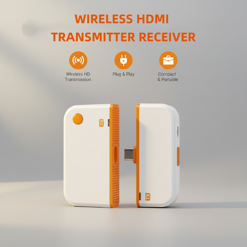 ⏳Begrenzte Zeit 50% Rabatt💥Drahtloser HDMI-Sender und -Empfänger, kompatibel mit Mobiltelefonen, Tablets, Computern und Fernsehern.