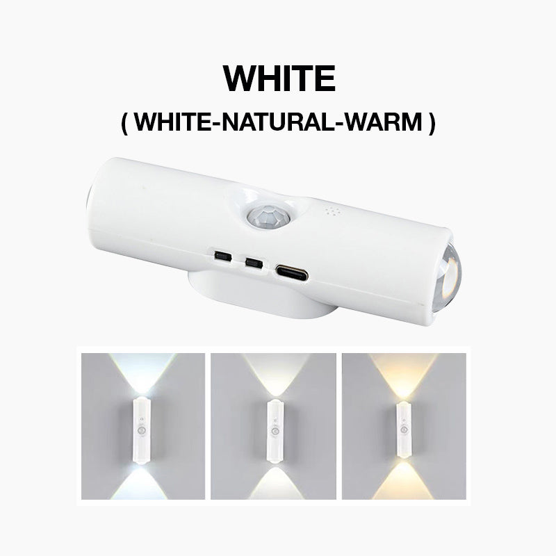 💸 -50% RABATT!!⏰Magnetische RGB-Bewegungsmelder-Nachtleuchte ✨ | Bohrfrei, kabellos, wiederaufladbare LED-Leuchte, ideal für dunkle Treppen, Flure und nächtliche Gänge