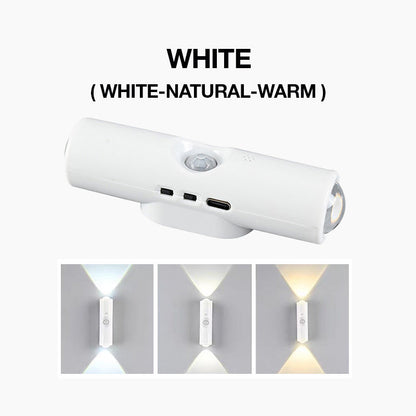 💸 -50% RABATT!!⏰Magnetische RGB-Bewegungsmelder-Nachtleuchte ✨ | Bohrfrei, kabellos, wiederaufladbare LED-Leuchte, ideal für dunkle Treppen, Flure und nächtliche Gänge