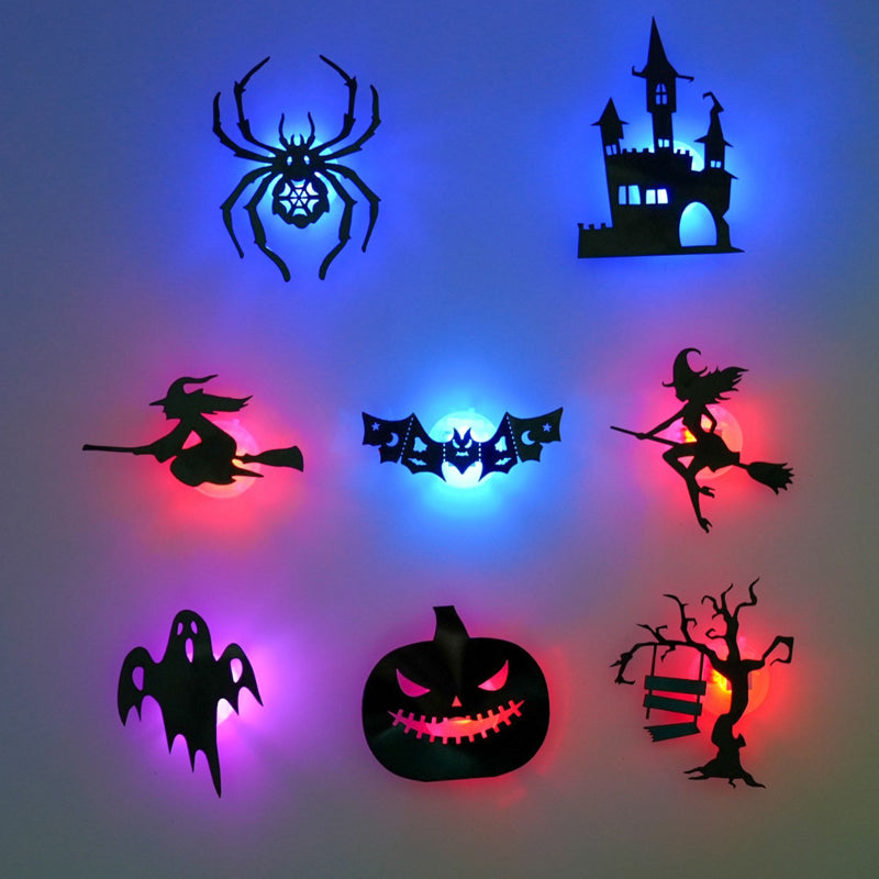 🎃Halloween-Wandaufkleber, die im Dunkeln leuchten✨ Sanftes LED-Licht 🩹 Einfach aufkleben