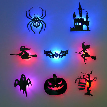 🎃Halloween-Wandaufkleber, die im Dunkeln leuchten✨ Sanftes LED-Licht 🩹 Einfach aufkleben