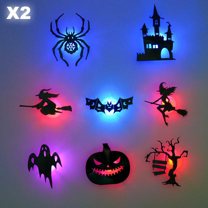 🎃Halloween-Wandaufkleber, die im Dunkeln leuchten✨ Sanftes LED-Licht 🩹 Einfach aufkleben