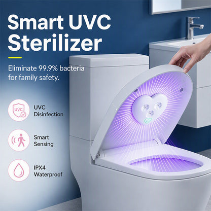 💜Intelligente UV-C-Toiletten-Desinfektionslampe｜UV-Desinfektion, Geruchsbeseitigung und hygienische Sauberkeit für Toilette und Badezimmer✨
