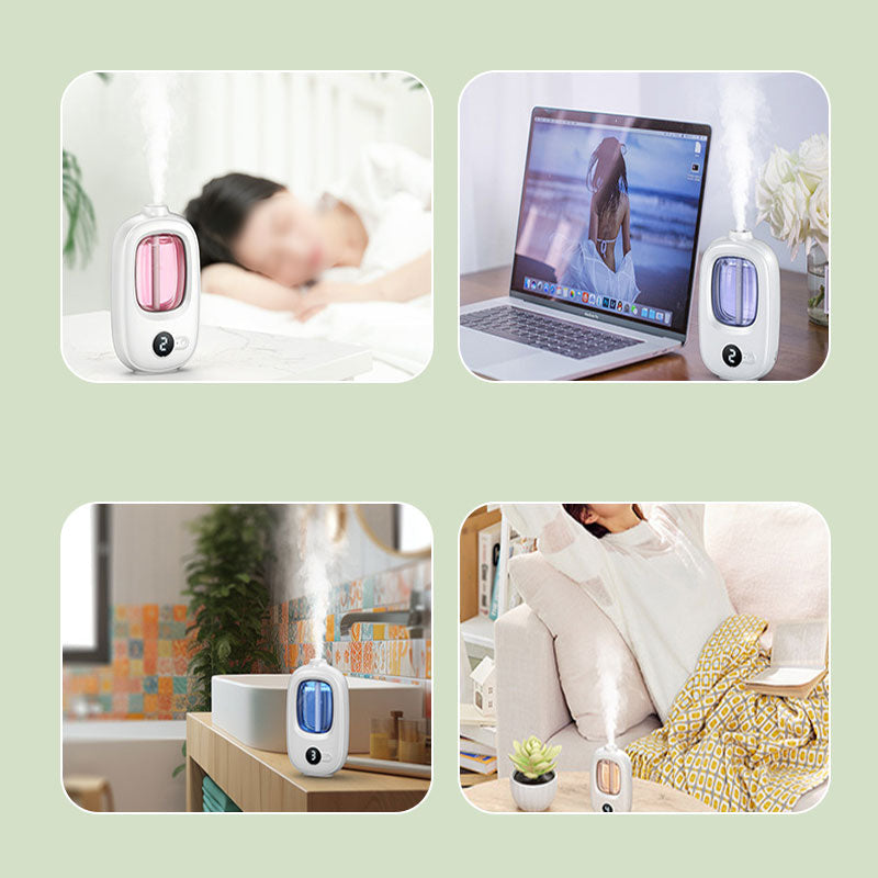 📢📢50 % RABATT! ⏰🎶Kabelloser Aroma-Diffusor mit Sandelholzduft – 4 Timer, leiser Betrieb & elegantes Dufterlebnis🌿💡