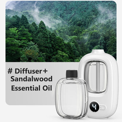 📢📢50 % RABATT! ⏰🎶Kabelloser Aroma-Diffusor mit Sandelholzduft – 4 Timer, leiser Betrieb & elegantes Dufterlebnis🌿💡