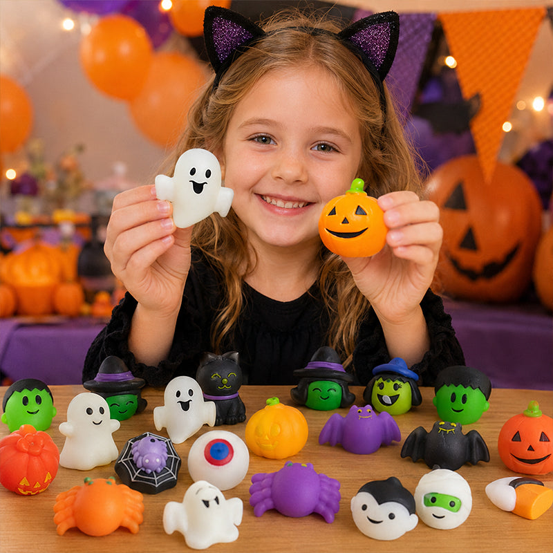 🎃👻Halloween Squishy Set – Kleine Überraschungen für die ganze Party