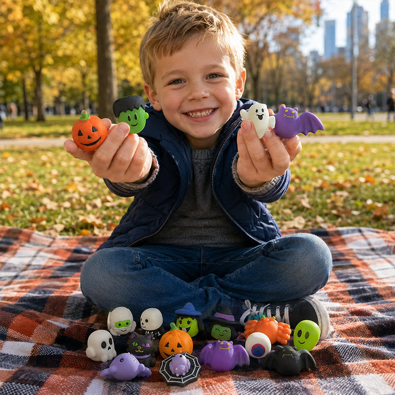 🎃👻Halloween Squishy Set – Kleine Überraschungen für die ganze Party