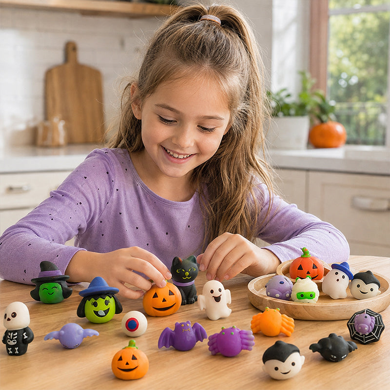 🎃👻Halloween Squishy Set – Kleine Überraschungen für die ganze Party