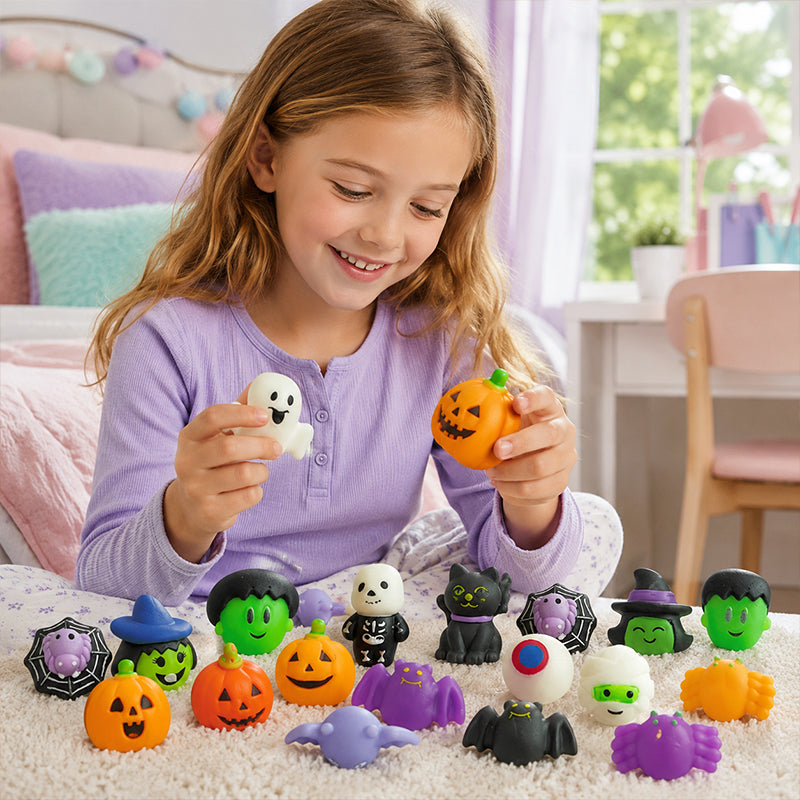 🎃👻Halloween Squishy Set – Kleine Überraschungen für die ganze Party