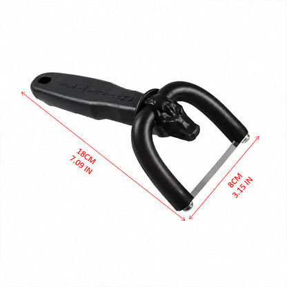 🥩 50% OFF NOW! Handheld fat trimmer for beef & pork – U-shaped blade holder, stainless steel blades, and ergonomic grip – perfect for grilling, meal prep, and cooking for large groups 🍖