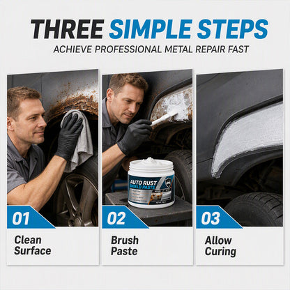 🚗💧Auto Metall Rost Reparatur Paste ｜Schnelle DIY Rostversiegelung für Radhaus, Türspalten & Fahrzeugunterboden – Repariere beschädigte Metallstellen, bring altes Blech wieder zum Neuzustand, dauerhafter Schutz vor Streusalz & Feuchtigkeit