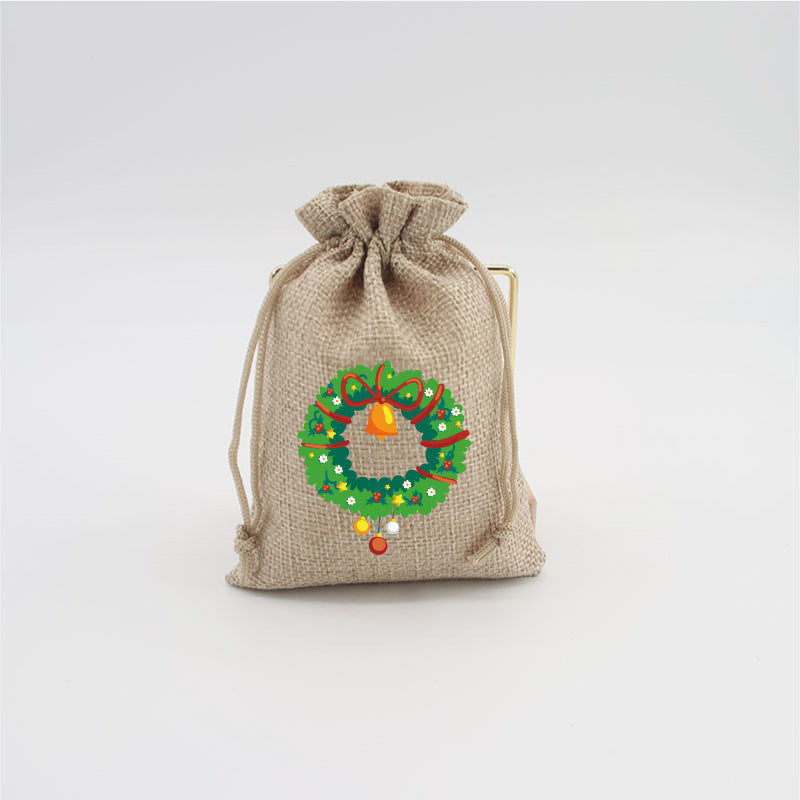 🎄⛄ Weihnachtliche Jute-Geschenkbeutel mit Kordelzug--Lose Süßigkeiten und Geschenke in Sekunden ordentlich verpackt 🎁🎄