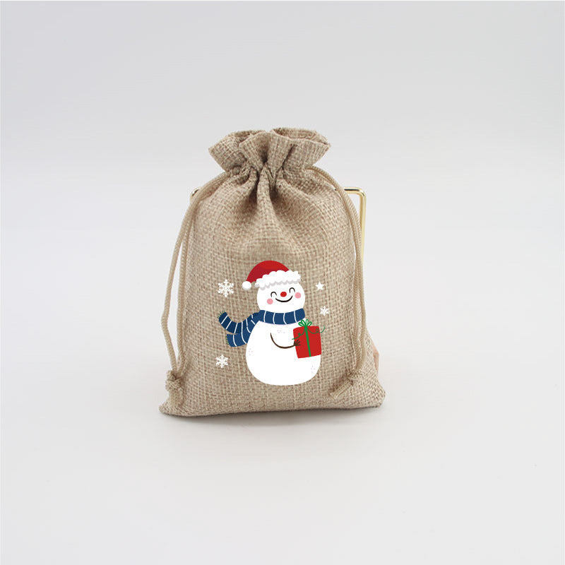 🎄⛄ Weihnachtliche Jute-Geschenkbeutel mit Kordelzug--Lose Süßigkeiten und Geschenke in Sekunden ordentlich verpackt 🎁🎄
