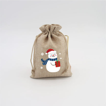 🎄⛄ Weihnachtliche Jute-Geschenkbeutel mit Kordelzug--Lose Süßigkeiten und Geschenke in Sekunden ordentlich verpackt 🎁🎄
