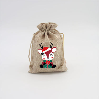 🎄⛄ Weihnachtliche Jute-Geschenkbeutel mit Kordelzug--Lose Süßigkeiten und Geschenke in Sekunden ordentlich verpackt 🎁🎄