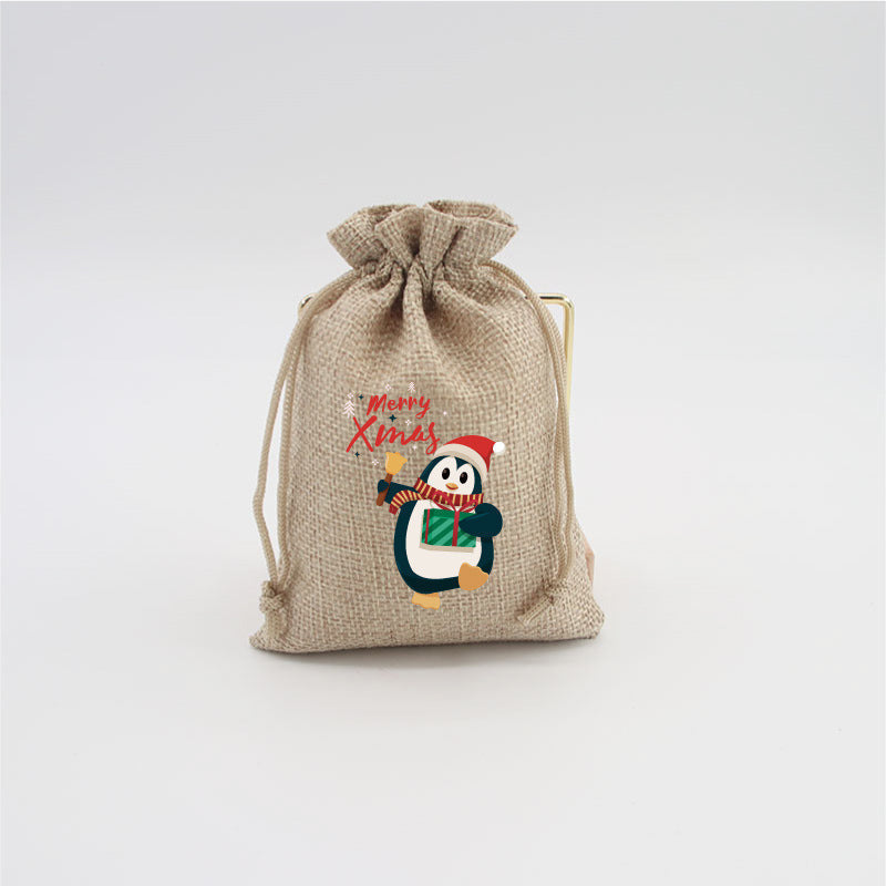 🎄⛄ Weihnachtliche Jute-Geschenkbeutel mit Kordelzug--Lose Süßigkeiten und Geschenke in Sekunden ordentlich verpackt 🎁🎄