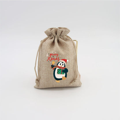 🎄⛄ Weihnachtliche Jute-Geschenkbeutel mit Kordelzug--Lose Süßigkeiten und Geschenke in Sekunden ordentlich verpackt 🎁🎄