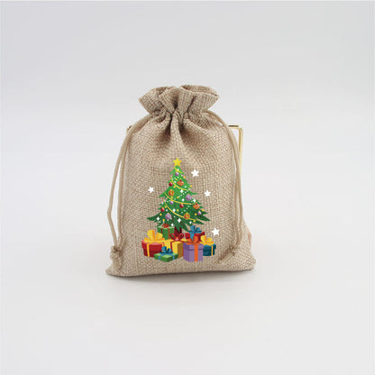 🎄⛄ Weihnachtliche Jute-Geschenkbeutel mit Kordelzug--Lose Süßigkeiten und Geschenke in Sekunden ordentlich verpackt 🎁🎄
