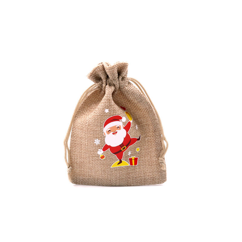 🎄⛄ Weihnachtliche Jute-Geschenkbeutel mit Kordelzug--Lose Süßigkeiten und Geschenke in Sekunden ordentlich verpackt 🎁🎄