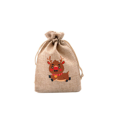 🎄⛄ Weihnachtliche Jute-Geschenkbeutel mit Kordelzug--Lose Süßigkeiten und Geschenke in Sekunden ordentlich verpackt 🎁🎄