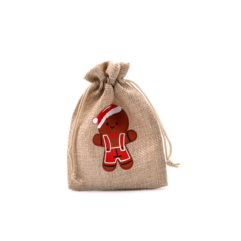 🎄⛄ Weihnachtliche Jute-Geschenkbeutel mit Kordelzug--Lose Süßigkeiten und Geschenke in Sekunden ordentlich verpackt 🎁🎄