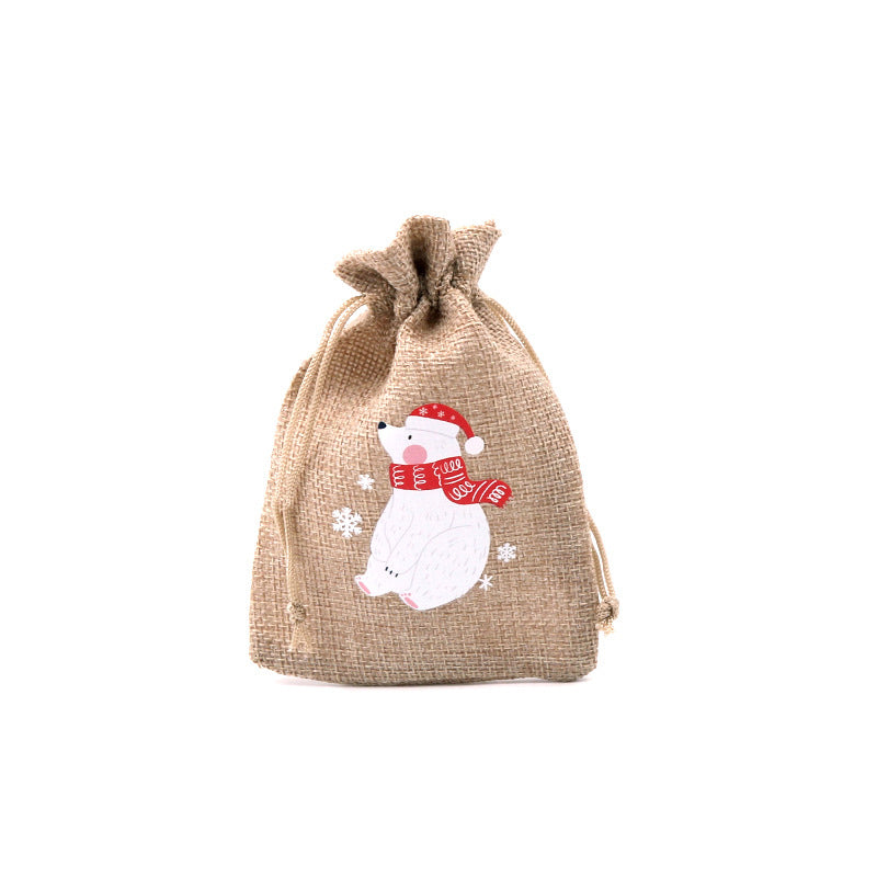🎄⛄ Weihnachtliche Jute-Geschenkbeutel mit Kordelzug--Lose Süßigkeiten und Geschenke in Sekunden ordentlich verpackt 🎁🎄